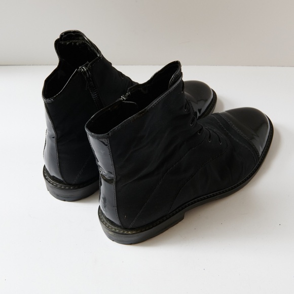 80s - SUSAN BENNIS - WARREN EDWARDS - Boots - Men\'s - 10 - BLK Canvas